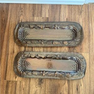VINTAGE HAMMERED COPPER FRUIT TRAYS 2 (Made IN INDIA)